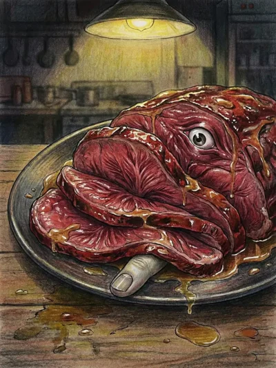 Dưới Ngọn Đèn Vàng: Thịt Người Hay Thịt Heo Cover